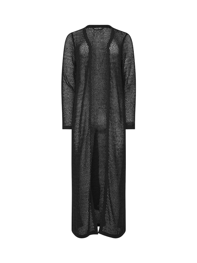 M&Co Black Longline Tape Cardigan - Image 5 of 5