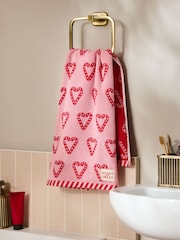 Pink Christmas Candy Cane Towel - Image 2 of 5
