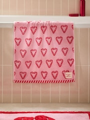 Pink Christmas Candy Cane Towel - Image 3 of 5