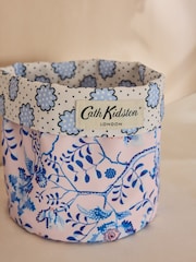 Cath Kidston Blue/Ecru Floral Reversible Storage Bags - Image 2 of 5