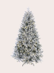 Laura Ashley Green Pre Lit Snowy Christmas 7ft Tree - Image 3 of 4