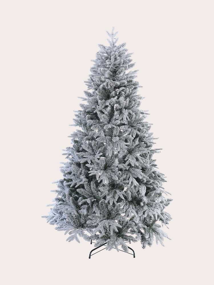 Laura Ashley Green Pre Lit Snowy Christmas 7ft Tree - Image 4 of 4