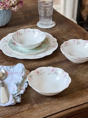 Shabby Chic by Rachel Ashwell® Set of 4 Floral Print Rose Majesty Cereal Bowls - Image 1 of 3