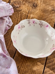 Shabby Chic by Rachel Ashwell® Set of 4 Floral Print Rose Majesty Cereal Bowls - Image 2 of 3