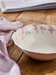 Shabby Chic by Rachel Ashwell® Set of 4 Floral Print Rose Majesty Cereal Bowls - Image 3 of 3