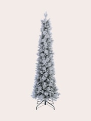 Laura Ashley Green Pre Lit Snowy Christmas 6ft Slim Tree - Image 4 of 4