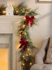 Laura Ashley White Pre Lit White Ceramic House Ornament - Image 4 of 6