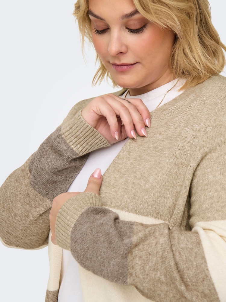ONLY Curve Cream Faux Leather Biker Jacket - Image 5 of 5
