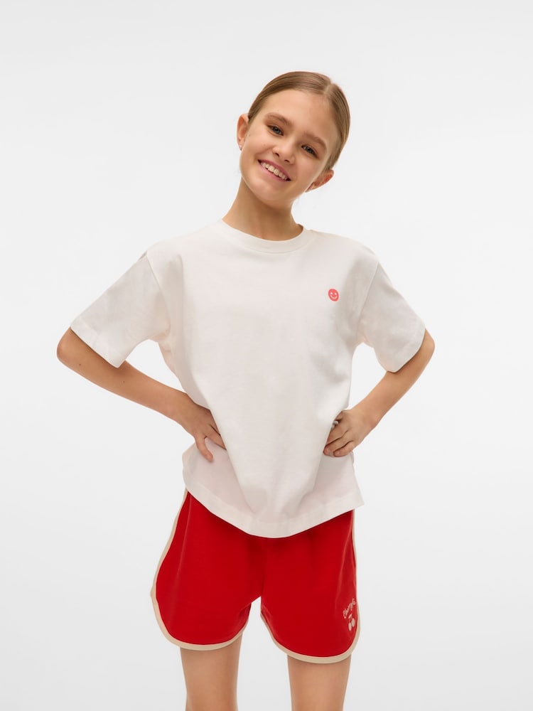 VERO MODA White Girls The Couch Club Back Print T-Shirt - Image 2 of 5