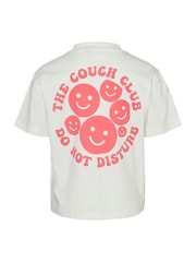VERO MODA White Girls The Couch Club Back Print T-Shirt - Image 5 of 5