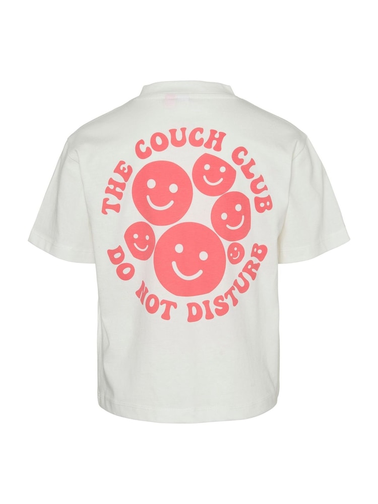 VERO MODA White Girls The Couch Club Back Print T-Shirt - Image 5 of 5