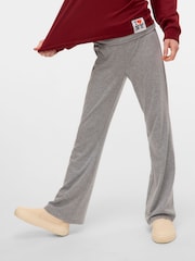 VERO MODA Grey Girls Mid Waist Jersey Flared Trousers - Image 2 of 5