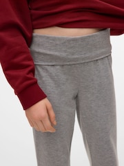 VERO MODA Grey Girls Mid Waist Jersey Flared Trousers - Image 3 of 5