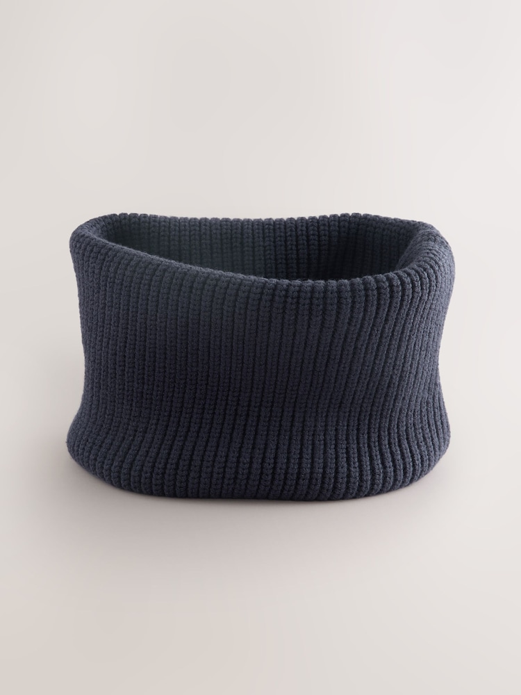 Navy Knitted Snood (1-16yrs) - Image 1 of 5