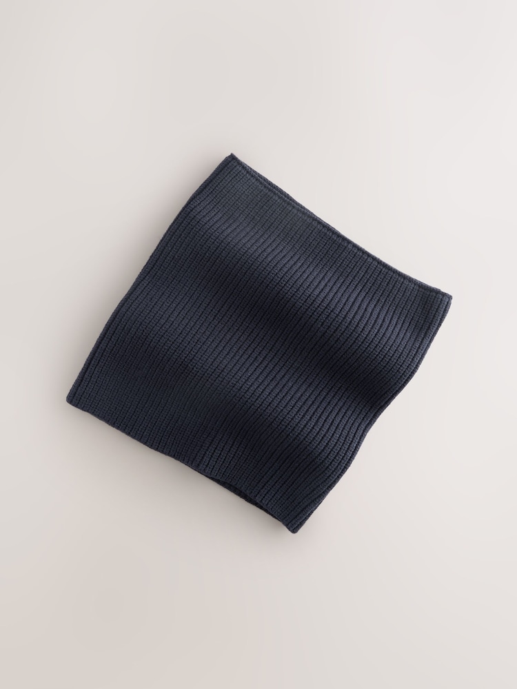 Navy Knitted Snood (1-16yrs) - Image 2 of 5