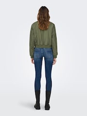 ONLY Green Classic Bomber Jacket - Image 2 of 6
