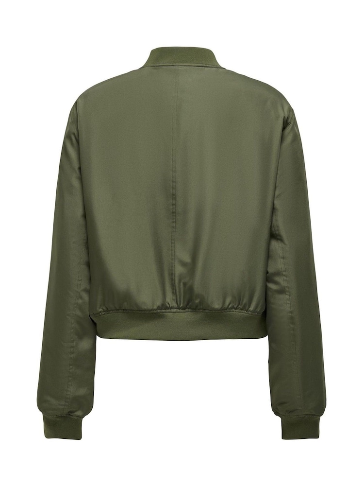 ONLY Green Classic Bomber Jacket - Image 6 of 6