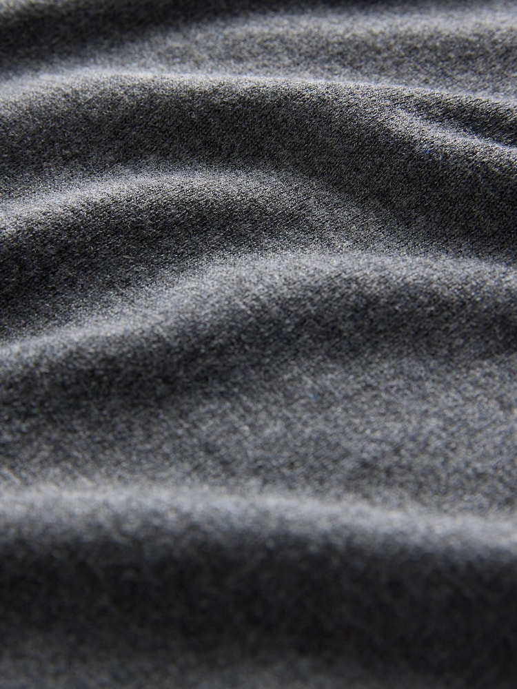The Set Black/Charcoal Grey/Grey Marl/Cream Stripe 4 Pack Fine Knit T-Shirts - Image 7 of 7