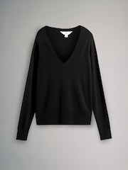 The Set Neutral 3 Pack V-Neck Fine Knit Jumpers - Image 2 of 6