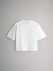 The Set Black/Chocolate Brown/Taupe Brown/Neutral/White 5 Pack Heavy Weight Relaxed T-Shirts - Image 11 of 13