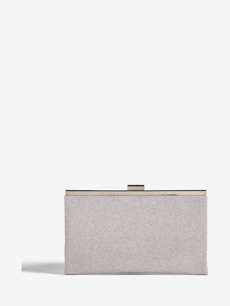 Friends Like These Silver Ocassion Clutch Bag - Image 1 of 6 Friends Like These Silver Ocassion Clutch Bag - Image 1 of 6
