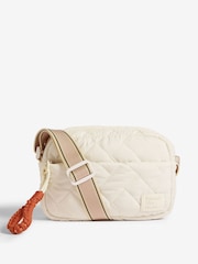 Creme - Bolsa transversal de nylon Friends Like These - Imagem 1 de 6