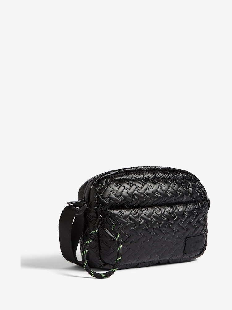 Preto - Bolsa transversal de nylon Friends Like These - Imagem 2 de 6