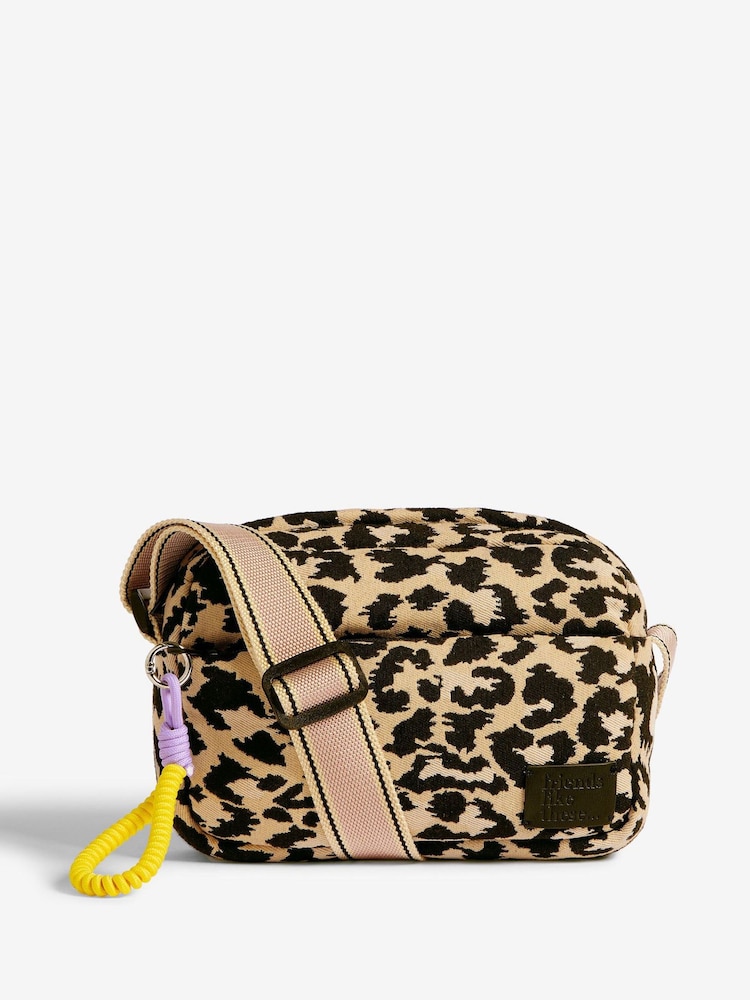 Friends Like These Leopard Print Nylon Cross-Body Bag - Image 1 of 6