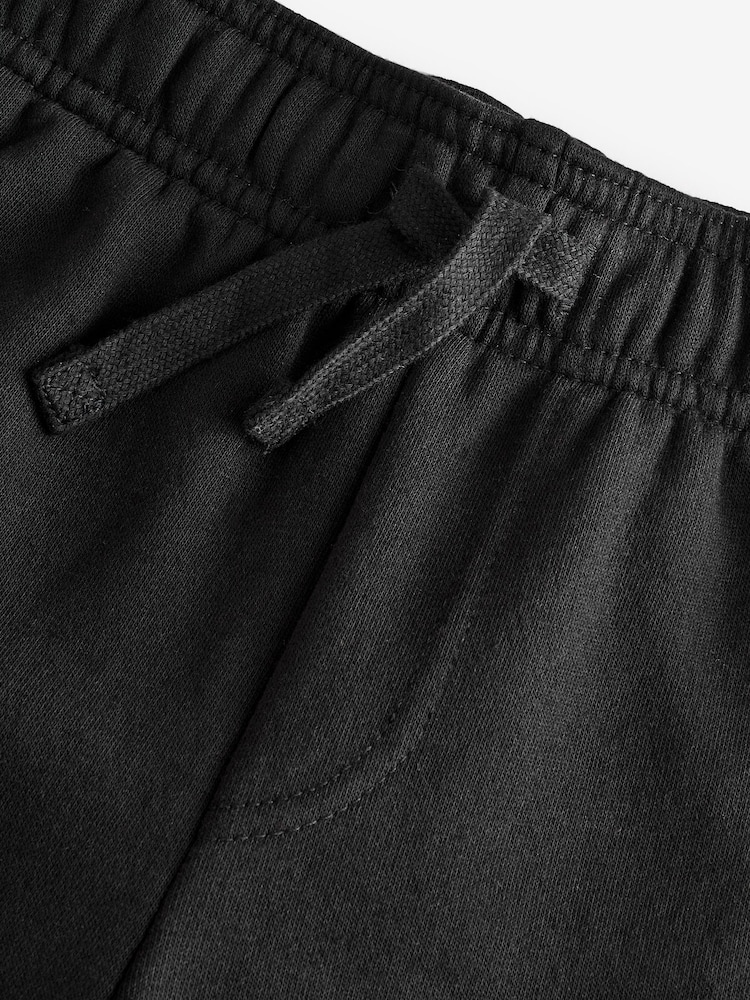 Zwart - Gap logo shorts met fleecevoering en elastische taille (4 - 13 jr) - Image 3 of 4