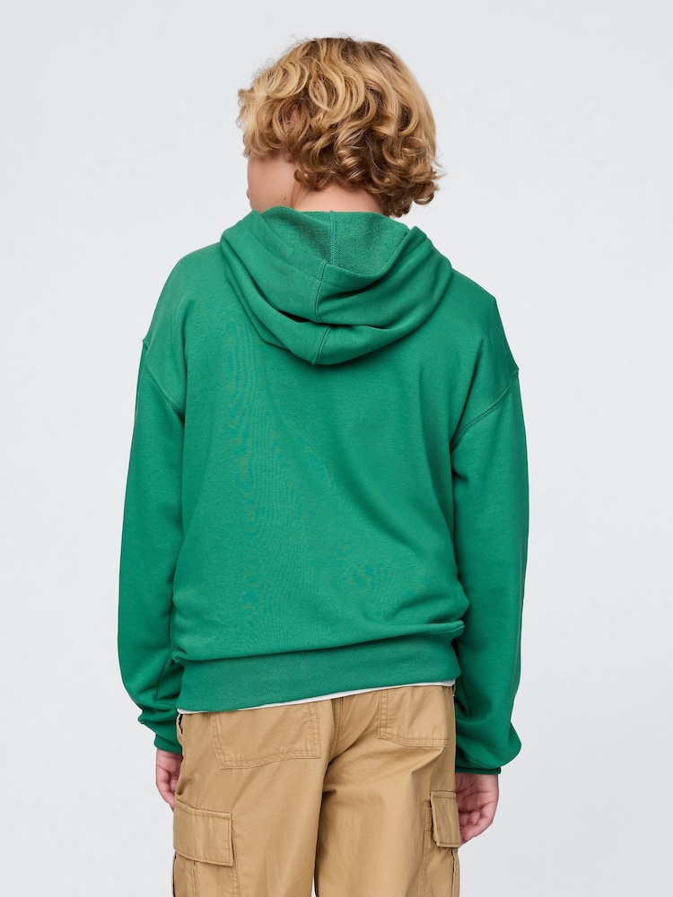 Groen - Gap vintage hoodie met logo (4 - 13 jr) - Image 2 of 5