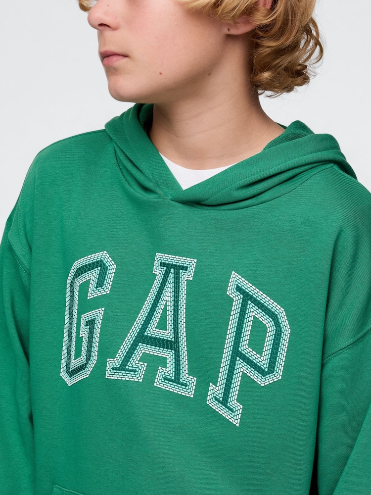 Groen - Gap vintage hoodie met logo (4 - 13 jr) - Image 4 of 5