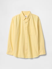 Gap Yellow Relaxed Oxford Shirt (4-13yrs) - Image 4 of 5