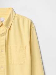Gap Yellow Relaxed Oxford Shirt (4-13yrs) - Image 5 of 5
