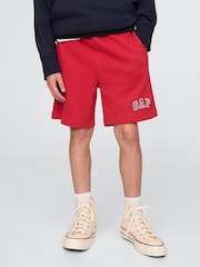 Gap Red Logo Pull On Fleece-Lined Shorts (4-13yrs) - Image 3 of 5