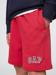 Gap Red Logo Pull On Fleece-Lined Shorts (4-13yrs) - Image 4 of 5