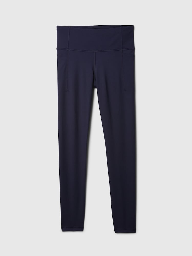 Gap Navy Blue Full Length High Waisted Power Stretch Leggings - Image 4 of 4