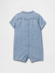 Gap Blue Denim Short One-Piece (Newborn-24mths) - Image 2 of 2