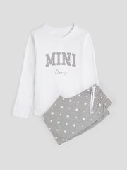 Personalised Mini Girls Pyjamas by Stitch Style - Image 1 of 4