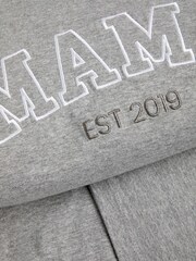 Personalised Womens Mama Grey T-Shirt by Stitch Style - Image 3 of 3