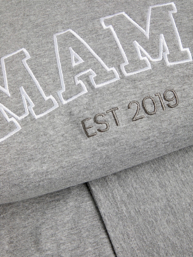 Personalised Womens Mama Grey T-Shirt by Stitch Style - Image 3 of 3