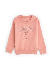 Personalised Besties Girls Sweatshirt by Stitch Style - Image 1 of 3