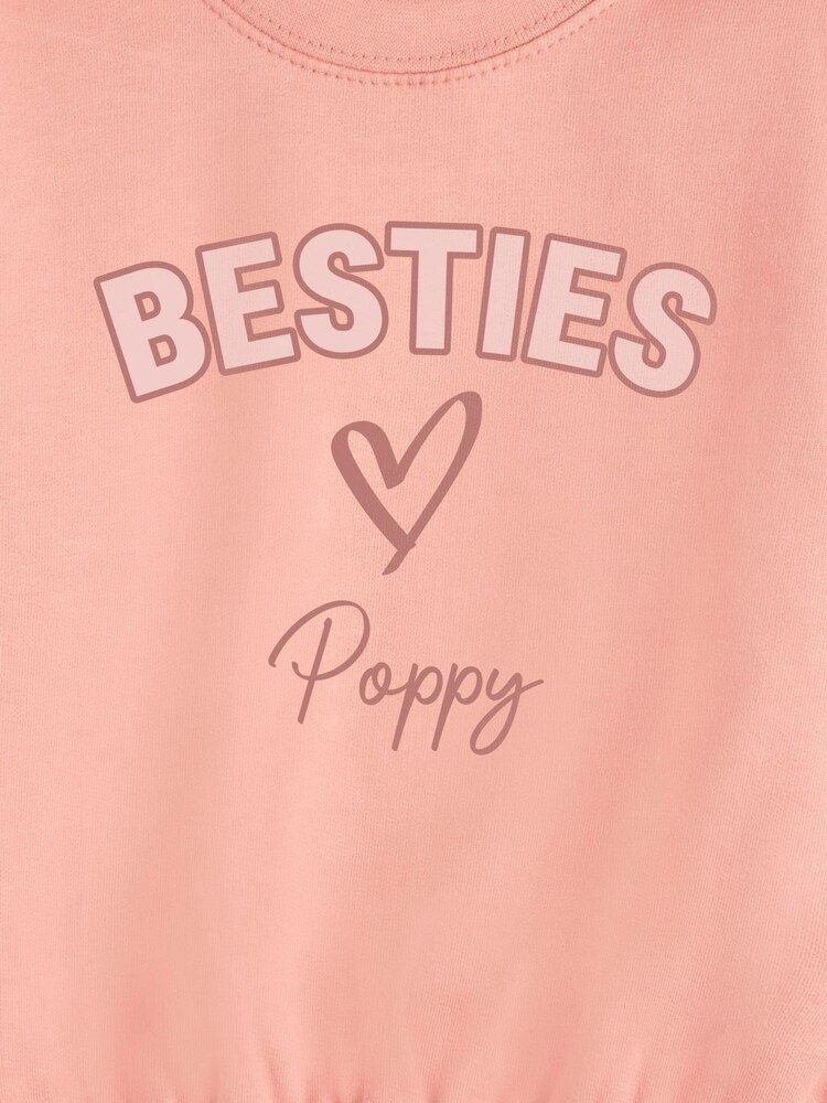 Personalised Besties Girls Sweatshirt by Stitch Style - Image 3 of 3