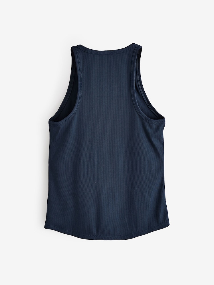Athleta Navy Blue Renew Seamless Racerback Tank Top - Image 2 of 4