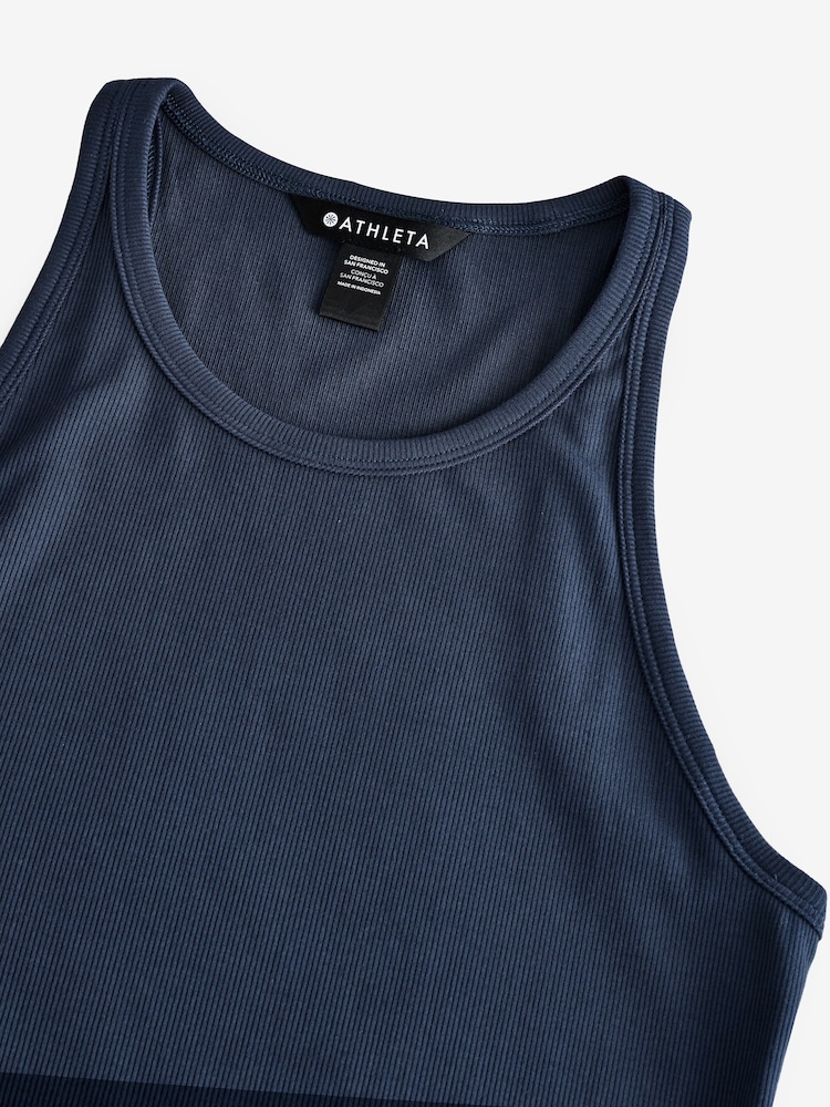 Athleta Navy Blue Renew Seamless Racerback Tank Top - Image 4 of 4