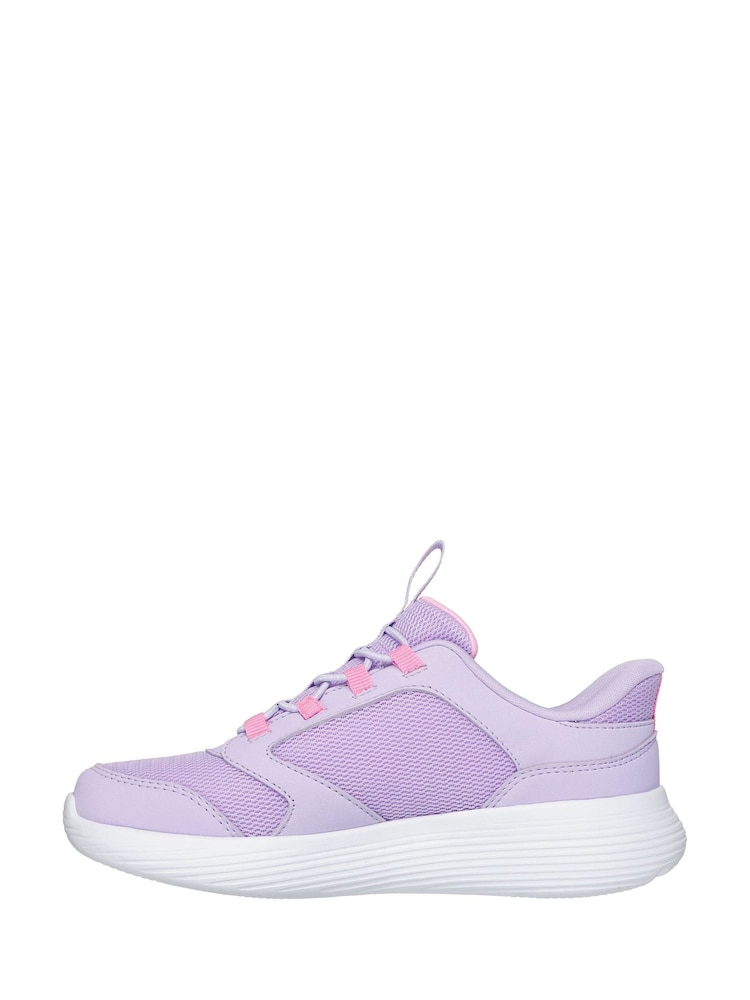 Skechers Purple Slip-Ins Go Run 400 V2 Tetra Speed Trainers - Image 2 of 5