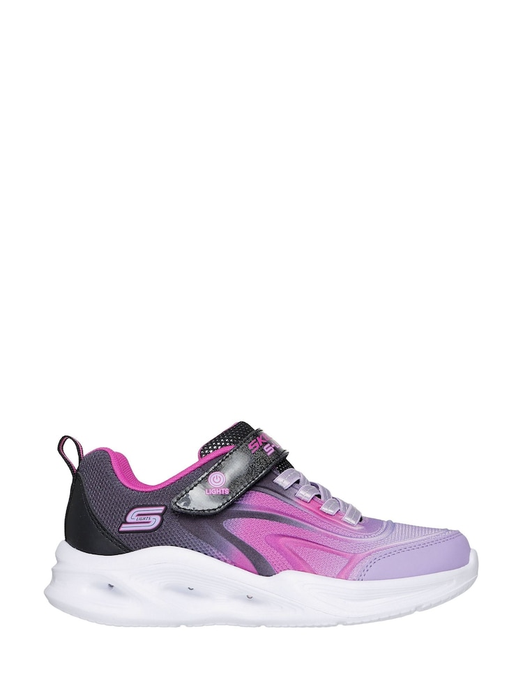Skechers Purple Sola Glow Trainers - Image 1 of 5