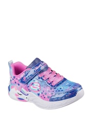 Skechers Blue UNICORN DREAMS HEART SPARKLES - Image 3 of 5