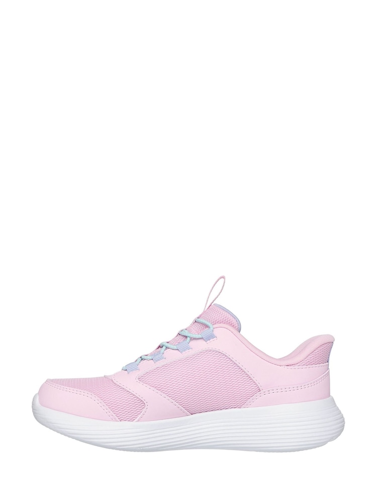 Skechers Pink Slip-Ins Go Run 400 V2 Tetra Speed Trainers - Image 2 of 5