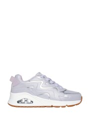 Skechers Purple Girls Uno Generation 1 Wavy Shimmer Trainers - Image 1 of 5