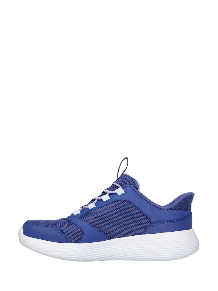 Skechers Blue Slip-Ins Go Run 400 V2 Tetra Speed Trainers - Image 2 of 5 Skechers Blue Slip-Ins Go Run 400 V2 Tetra Speed Trainers - Image 2 of 5